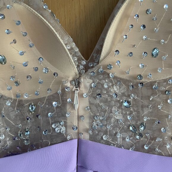 White by Soiéblu Lavender Maxi Dress With Silver Jewels - Picture 5 of 7